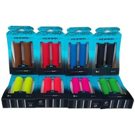 Puños de goma para bicicleta Roark de colores LIQUIDACIÓN