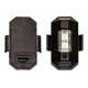 Luz para casco recargable usb multicolor LIQUIDACIÓN